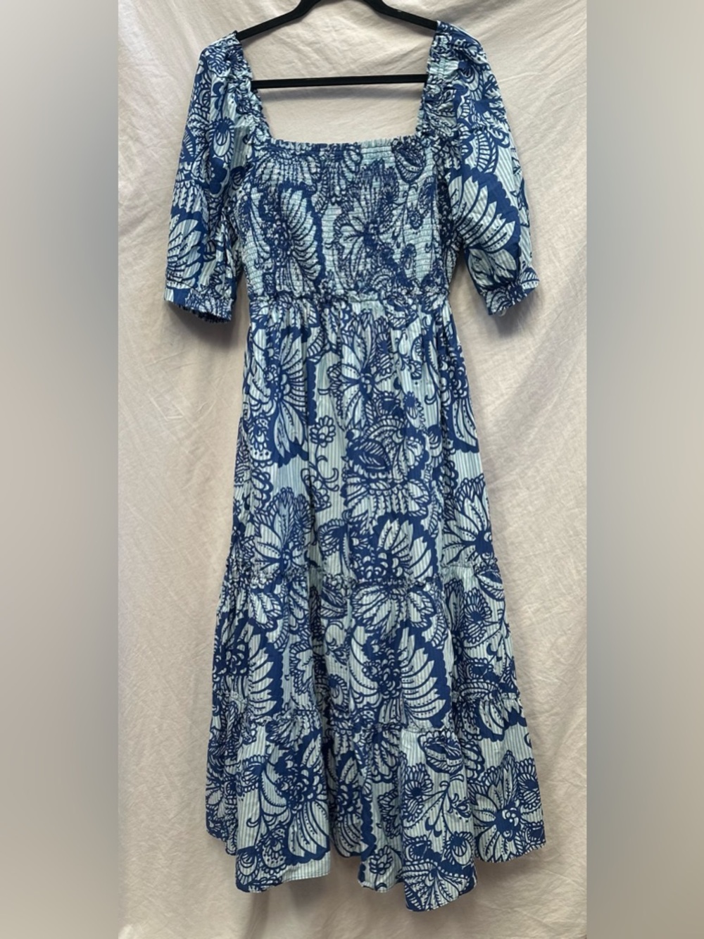 Lilly Pulitzer Hadly Smocked Tiered Maxi Dress